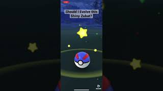 Shiny Zubat! Should I Evolve It? #pokemon #pokemongo #zubat #golbat #crobat #shorts