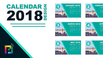 Calendar 2018 Design In Adobe Illustrator CC