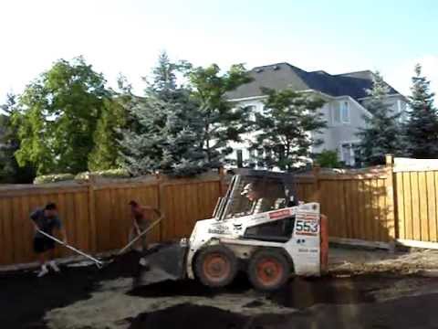 Grading A Yard For Sod Installation With Bobcat You Grading A Yard For Sod Installation With Bobcat