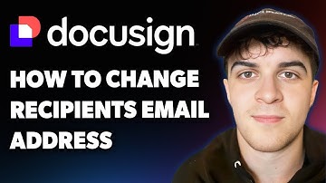 How to Change Recipients Email Address in Docusign (Manage Your Docusign Contacts) (Full 2025 Guide)