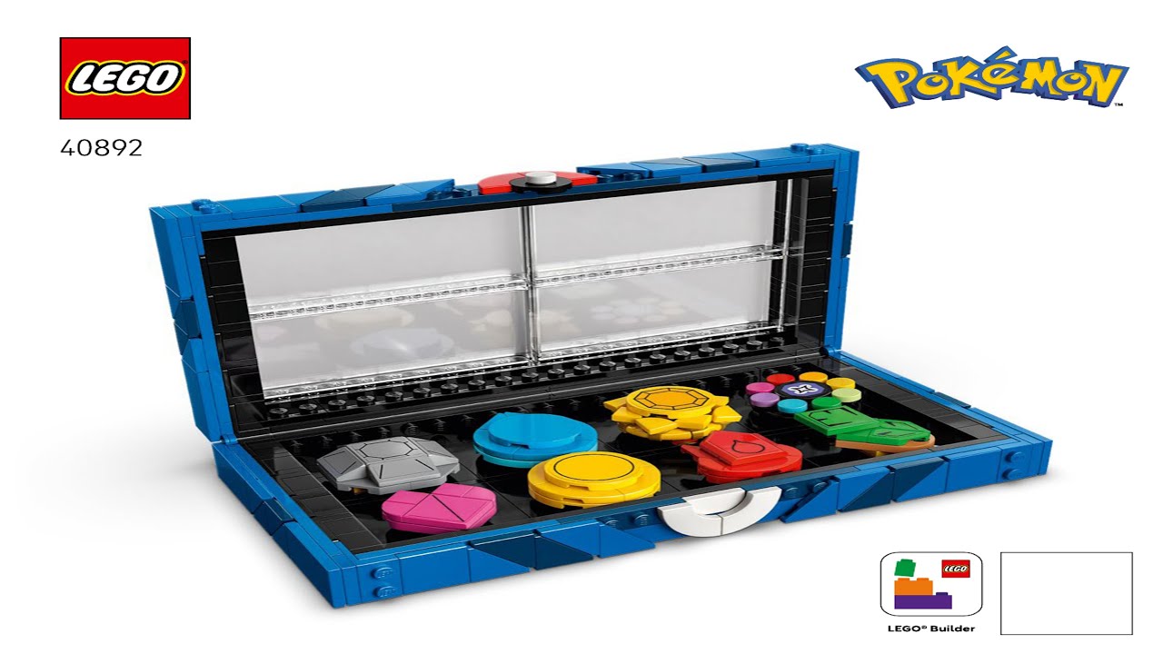 Pokémon - Kanto Region Badge Collection - Promotional LEGO instructions