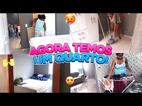 COMEÇAMOS A ORGANIZAR O QUARTO DO CASAL😍- AGORA TEMOS UM QUARTO!|Evillyn Vitoriaa