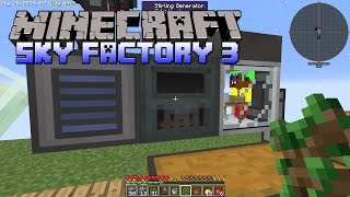SkyFactory 3 - Automatic Ore Generator, Unlimited Ores - Minecraft SkyFactory 3 Gameplay - Part 4