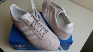 pink suede gazelles