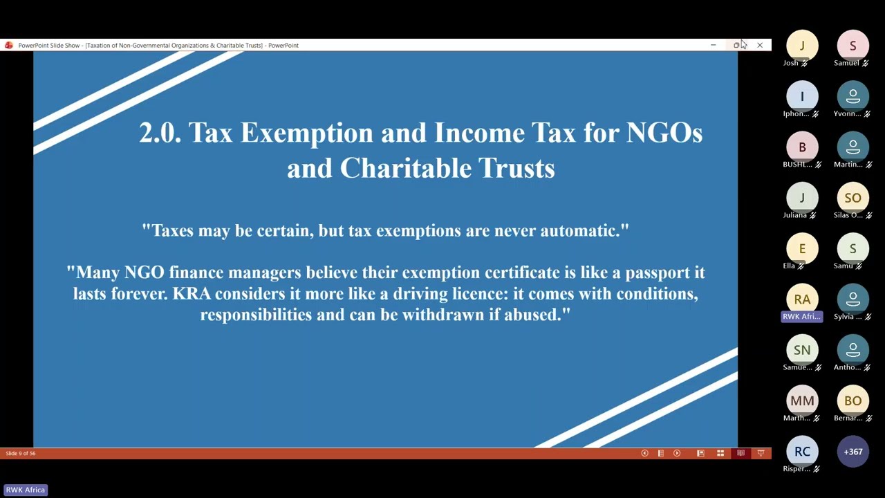 NGO Taxation in Kenya Explained | Tax Rules Every NGO & Charitable Trust Must Know