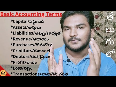 Basic Accounting Terms 