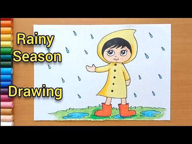 Happy Little Girl On Rainy Day, Rain, Child, Watercolor PNG Hd Transparent  Image And Clipart Image For Free Download - Lovepik | 401897054