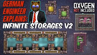 GERMAN ENGINEER explains ONI: INFINITE STORAGES V2.0! Oxygen Not Included Spaced Out