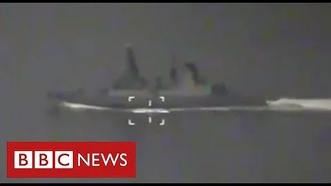 BBC journalist reports from British warship as Russia “fires warning shots” - BBC News