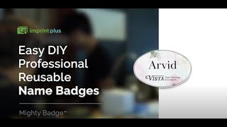 Easy DIY Professional Reusable Name Badges