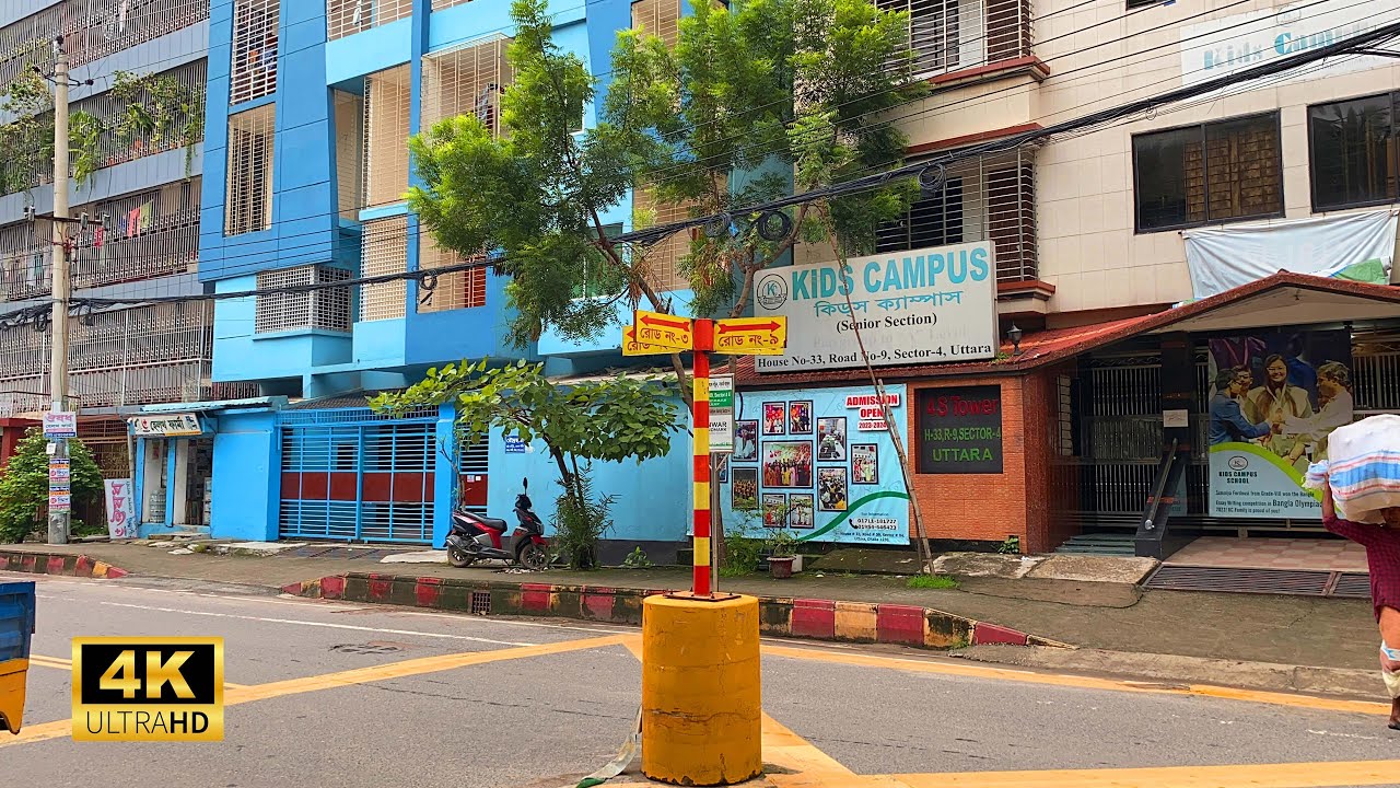 UTTARA SECTOR-1 4K walking tour 2023 || Bangladesh Walking Tour