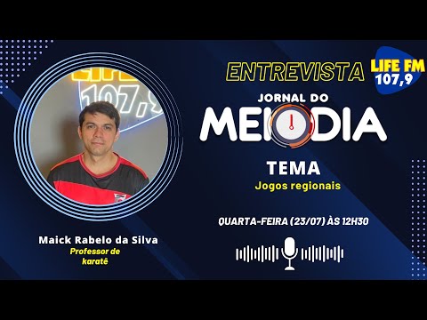 O Jornal do Meio-Dia recebe Maick Rabelo da Silva, Professor de karatê