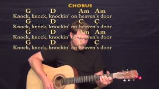 Chords for Knocking On Heaven's Door (Bob Dylan) Strum Guitar Cover Lesson with Lyrics