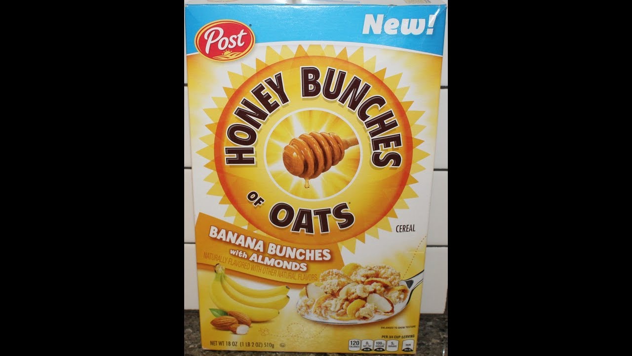 Honey Bunches of Oats Banana Bunches with Almonds Cereal Review YouTube