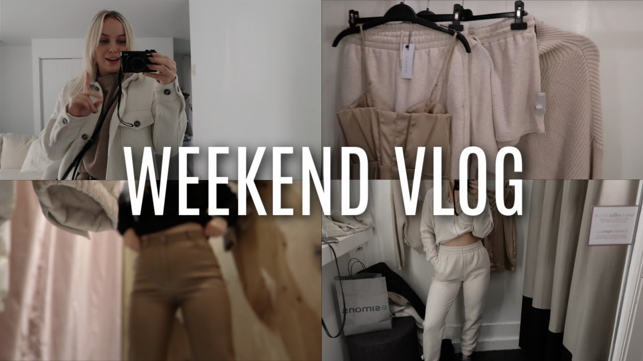 WEEKEND VLOG: Shopping try on haul, Melina pants & Sephora haul