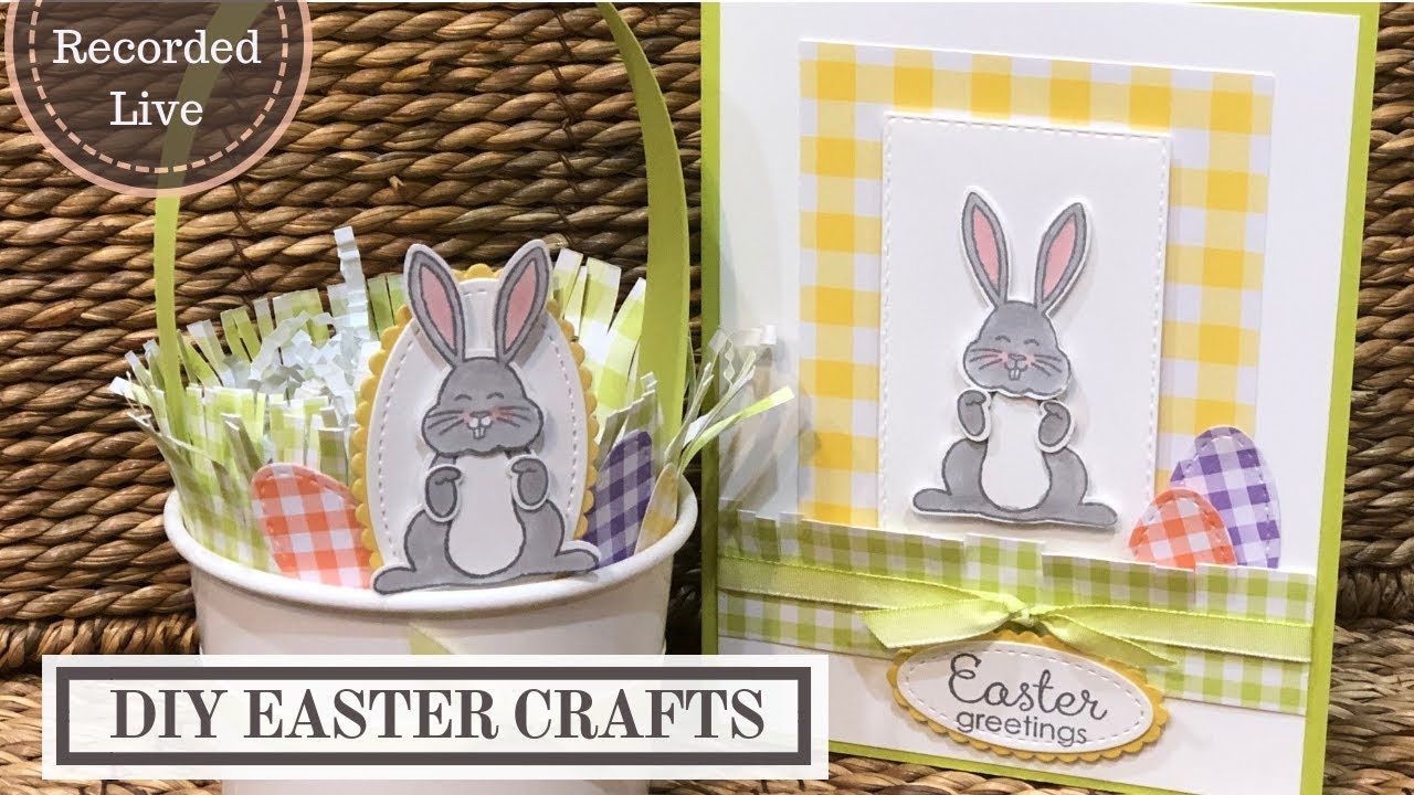 DIY Easter Crafts (Basket and Handmade Card) - YouTube