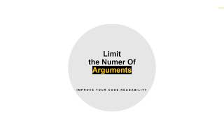 Clean Code 101: Why You Should Limit the Number of Function Arguments in C#