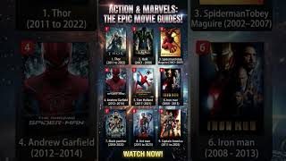 Your Ultimate Marvel Action Guide! (Part 1) ⚡️ #mustwatch #movierecommendations #movies #marvel