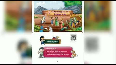 4th Standard social science term 2 unit 1 st philanthropists of sangam age