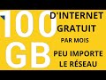 Astuce pour avoir 100 gb de donnes internet chaque mois gratuitement