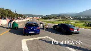 VW Golf R vs BMW M5 F90 Drag Race - Launch Control