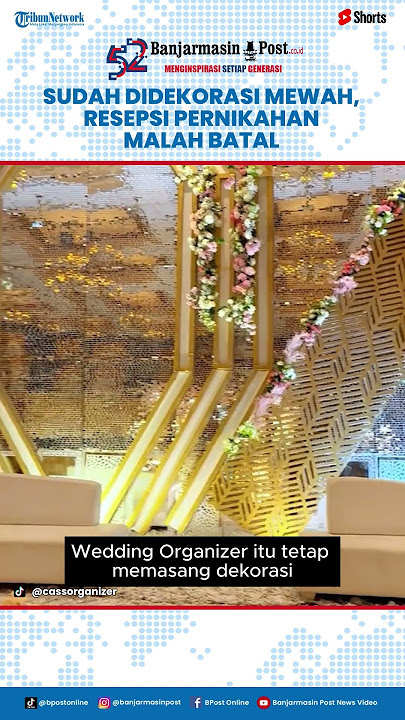 Resepsi Batal, WO Tetap Pasang Dekorasi Pernikahan Karena Sudah Dibayar Lunas