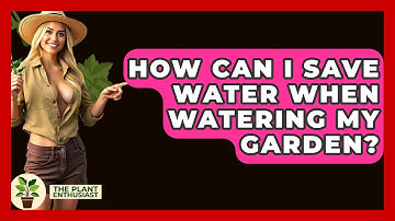 How Can I Save Water When Watering My Garden? - The Plant Enthusiast