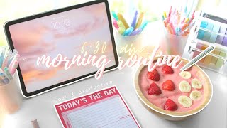 My 6:30 am morning routine ✨ productive & cozy