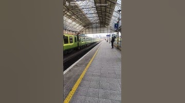 DART 8300 Class departing Dublin Pearse