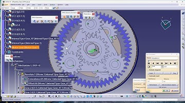 Planetary Gear simulation-CATIA