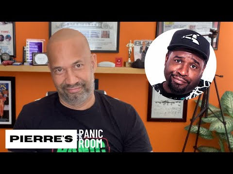 Pierre has a few words for Corey Holcomb