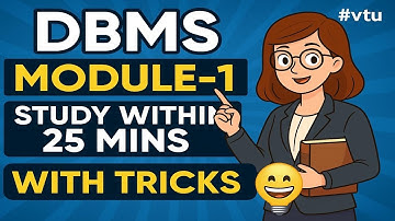 DBMS MODULE 1 in 25mins