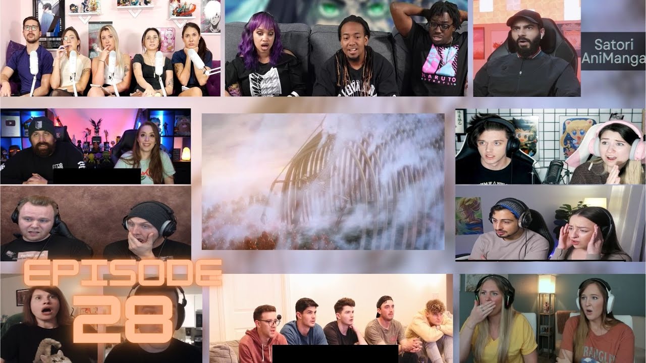 Dawn of Humanity | Attack on Titan Season 4 Episode 28 Reaction Mashup |