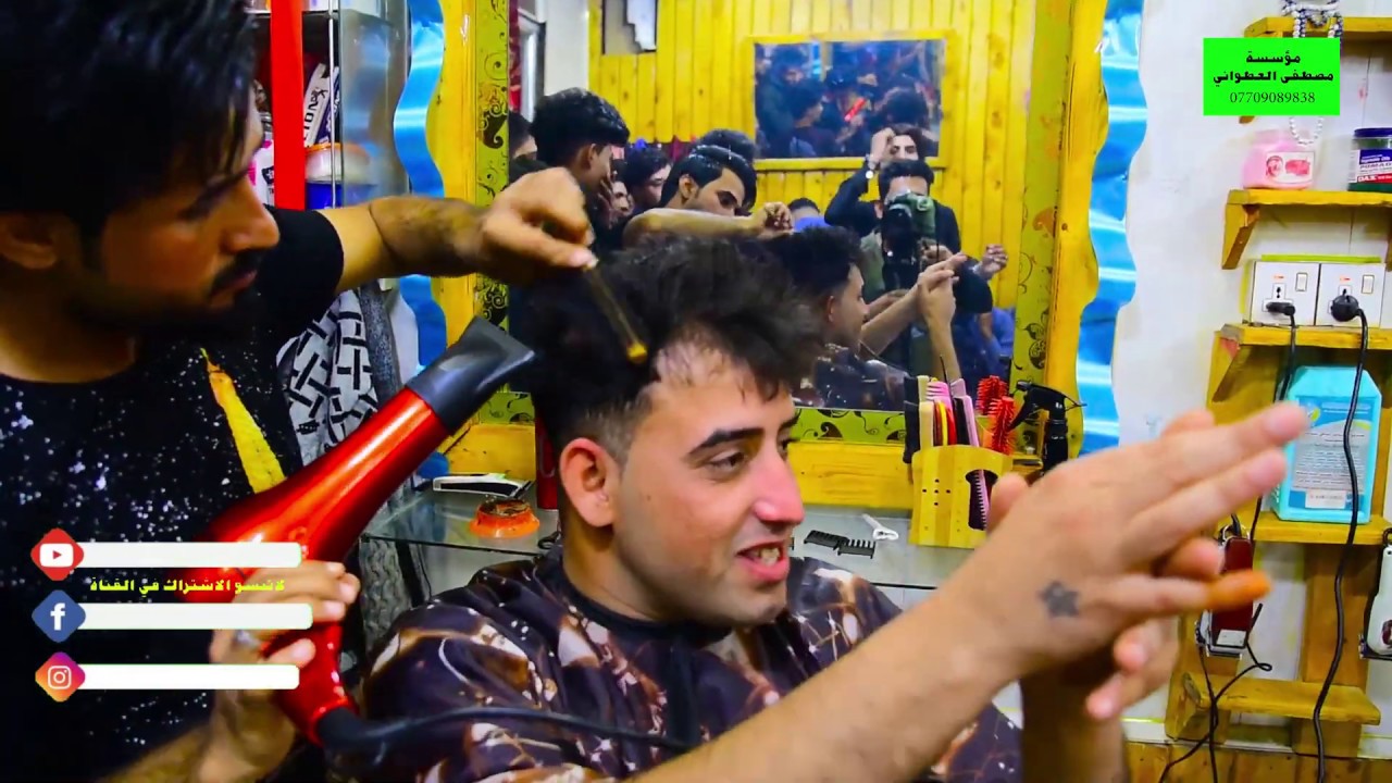 شوفو العريس شلون يركص يم الحلاق عرس يخبل شاهدو المقطع للأخير