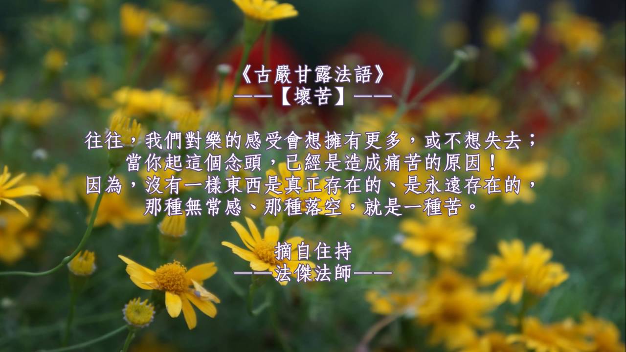 壞苦 無常偈 Youtube