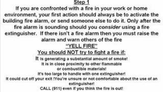 How to use a portable fire extinguisher