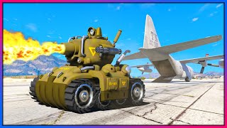 Stealing a Military FLAMETHROWER Tank!! (GTA 5 Mods Gameplay)