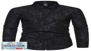 Famous Manfinity RSRT Men Floral Jacquard Button Up Slim Fit Long Sleeve Graphic Review Wealth