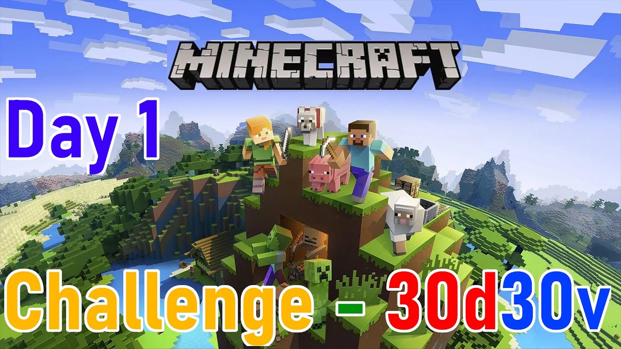 Minecraft Survival Series - FINDING VILLAGE - Day 1 of 30 - [30d30v challenge] - Definite007