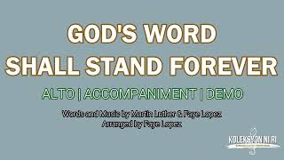 God's Word Shall Stand Forever | Alto | Vocal Guide by Sis. Janine Francia