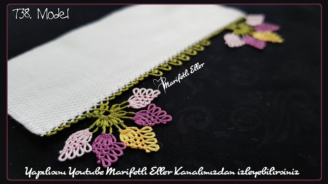 Harika Bir İğne Oyası Modeli Anlatımlı Yapılışı | 738. Model