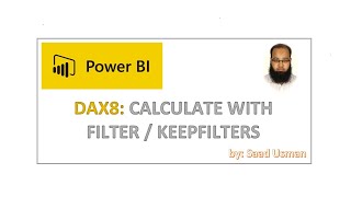 Dax8 - Calculate with FILTER - KEEPFILTERS