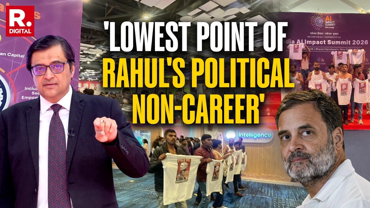 Congress Storms AI Summit: Arnab Lambasts Rahul Gandhi After Shameful Attempt By Cong