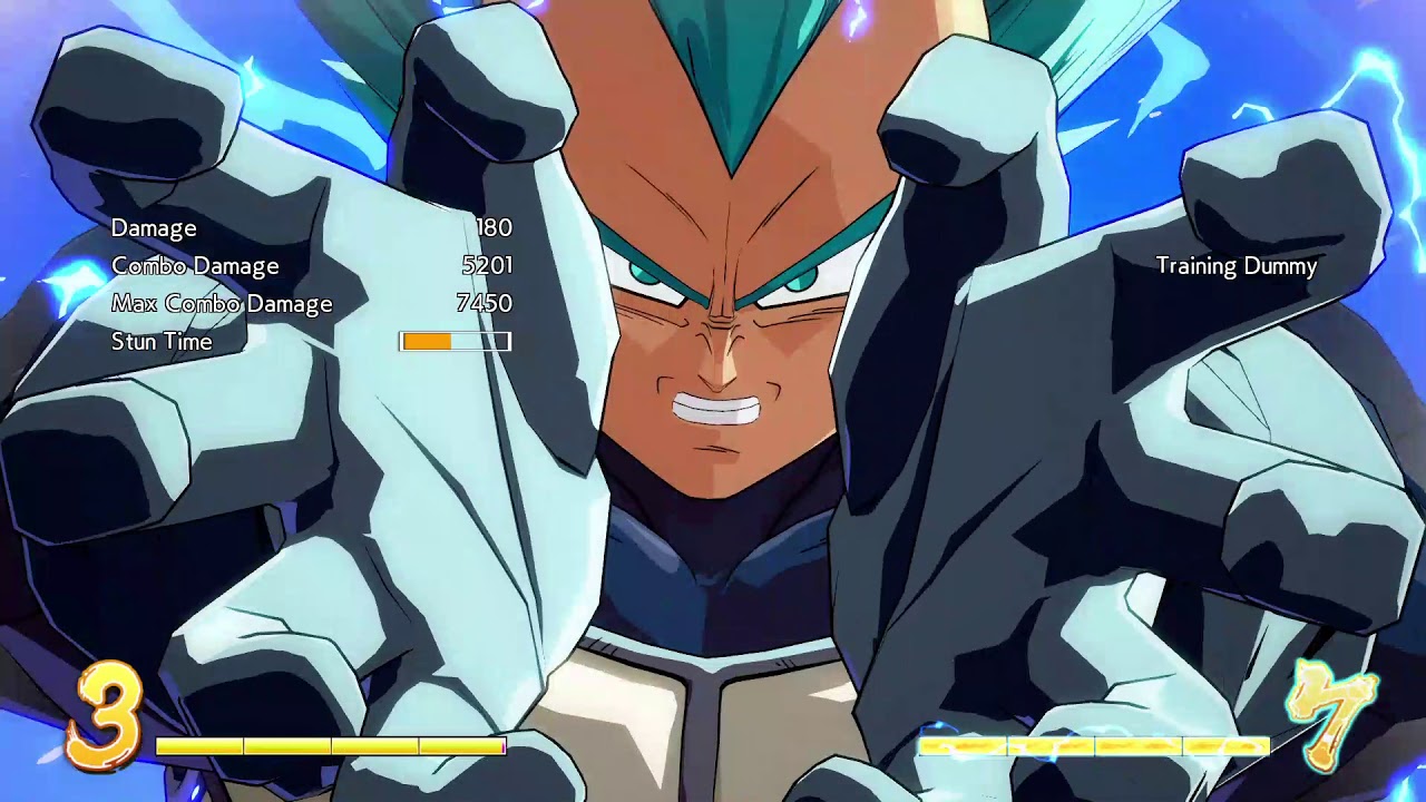 Sample Vegeta Blue Combo, 1 assist 6 bars? lol