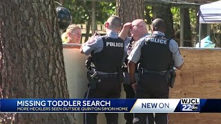 Police arrest heckler outside home of Quinton Simon