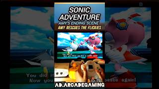 Sonic Adventure: Amy Cutscene Ending - Amy Saves Flickies - Viewed On The Sega Dreamcast