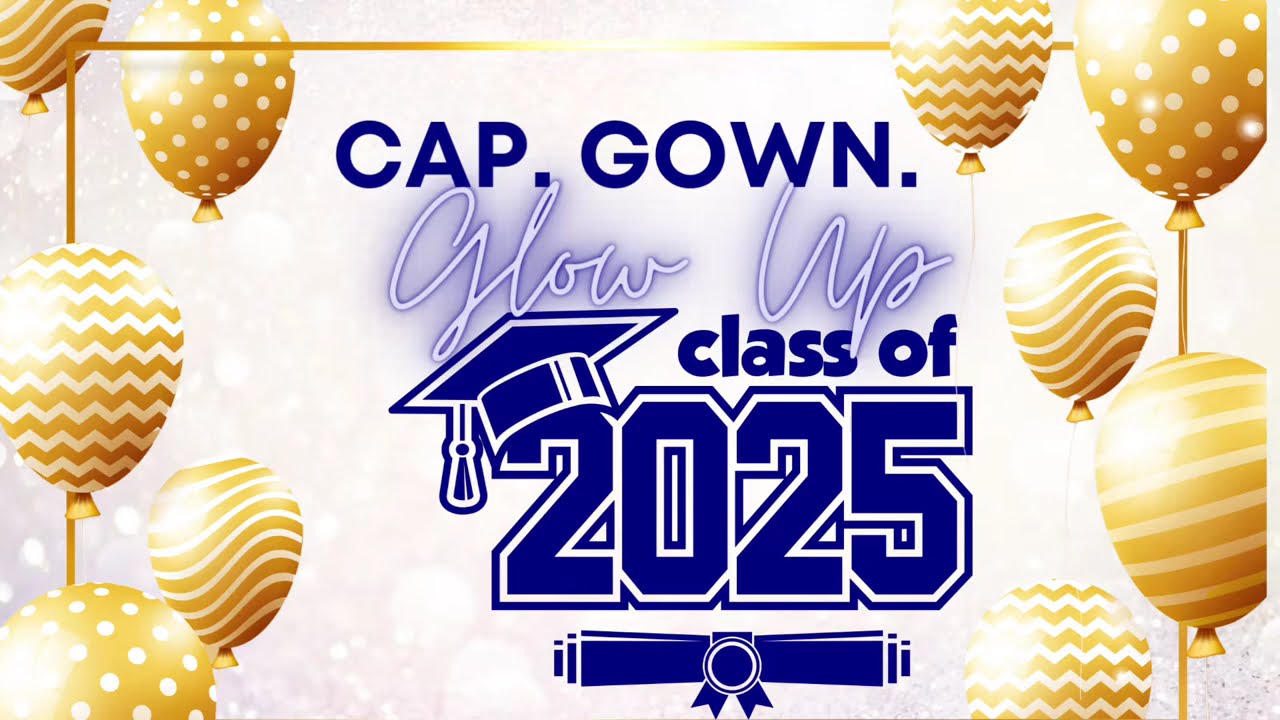 Glow Up Graduation Background | Celebrate in Style!