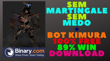 SE TEM MEDO, VAI SEM MARTINGALE! 26º DIA DE META BATIDA NA BINARY.COM + BOT 100% FREE DOWNLOAD