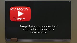 ALEKS | Simplifying a product of radical expressions: Univariate