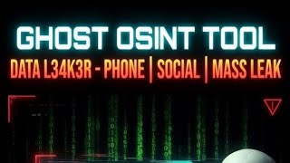 GHOST osint .all tool all features available#cybersecurity #termuxtools #cybersecuritycompany